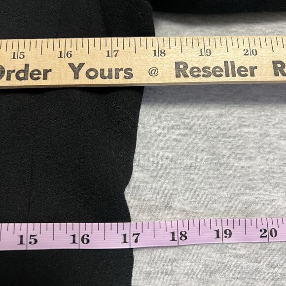 VTG Wool Jacket Blazer Womens Medium Black Academia Tailored Davison's Academia - Picture 12 of 16